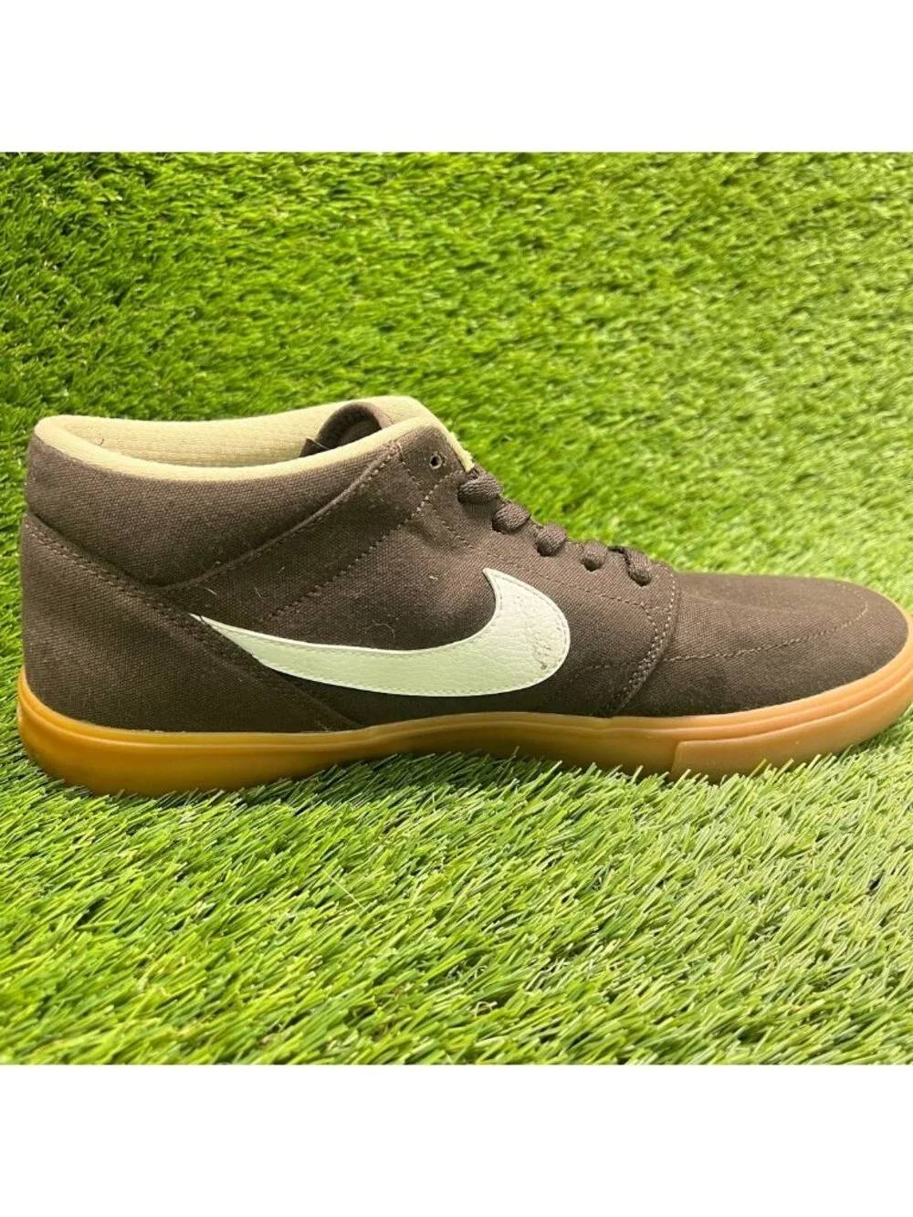 Nike SB Portmore 2 Solarsoft Mid Mens Size 10.5 Brown Athletic Shoes Sneakers